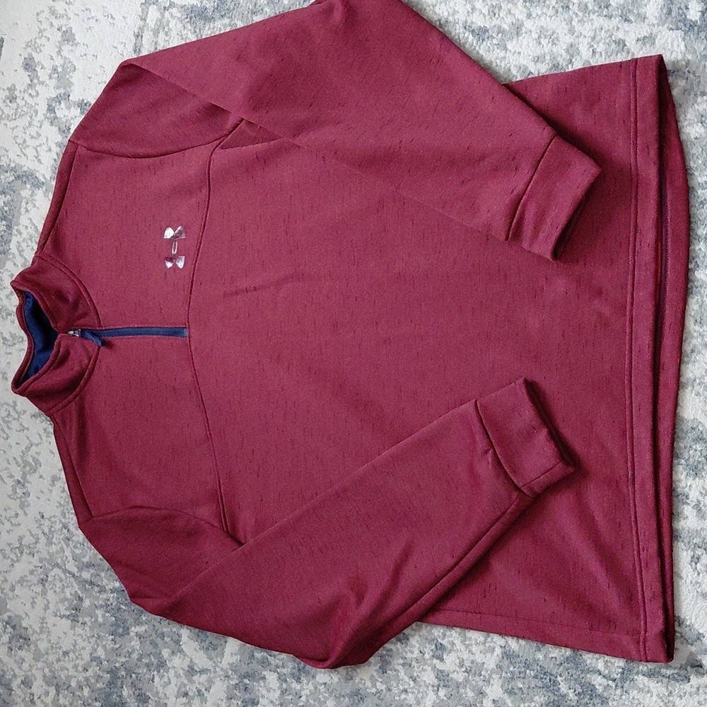 Under Armour Burgundy Quarter-Zip Pullover